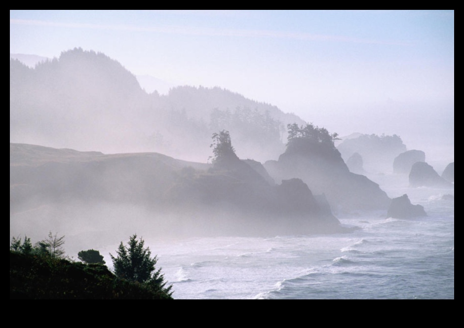 Θαλασσογραφία στην ομίχλη 2 Γραφικοί Ορίζοντες: Εξερευνώντας την Ομορφιά της Γης